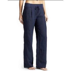 Athleta Drawstring  Long Athletic Pants Dark Navy Blue Women’s  XS Pockets RARE